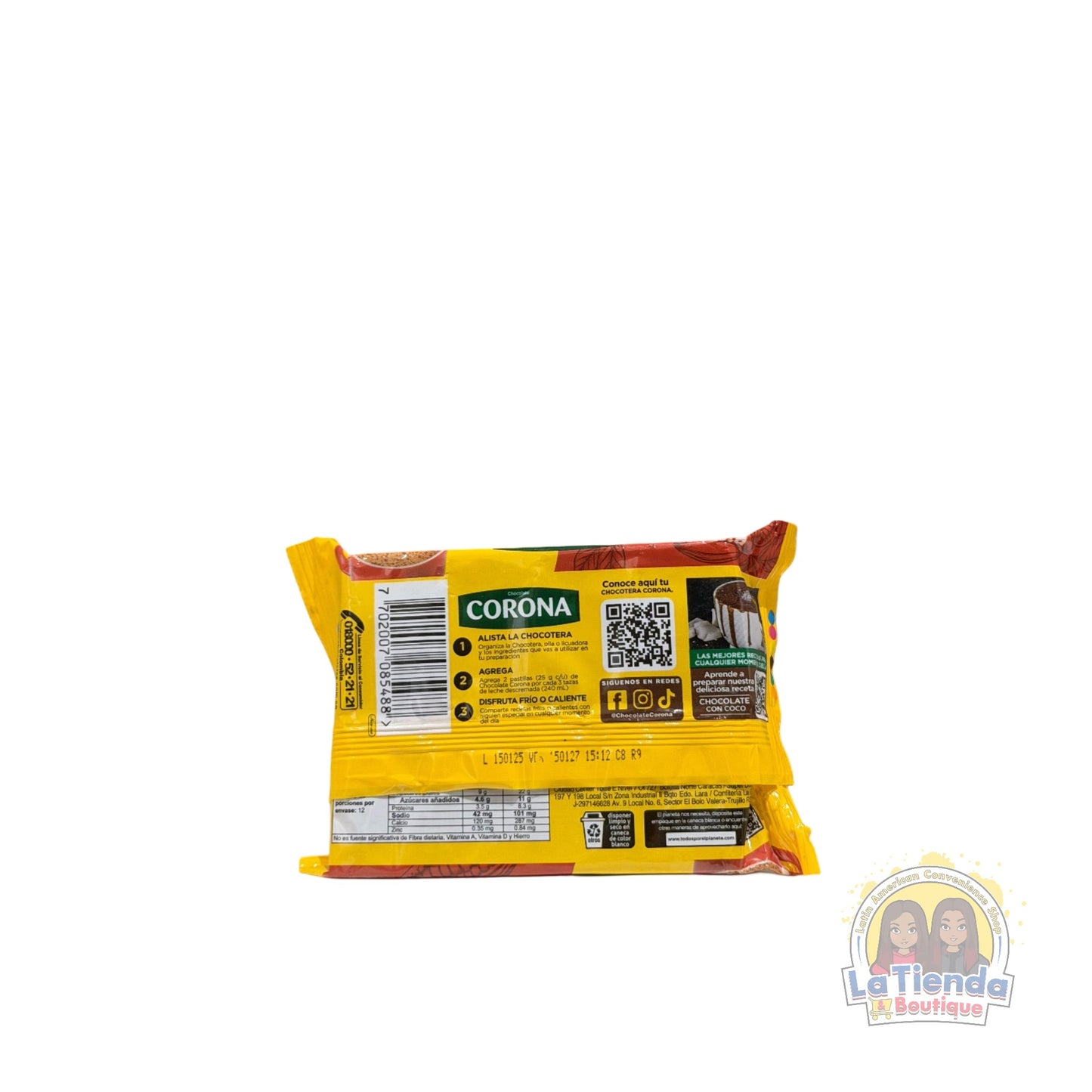 Barras de chocolate caliente Corona – 200 g