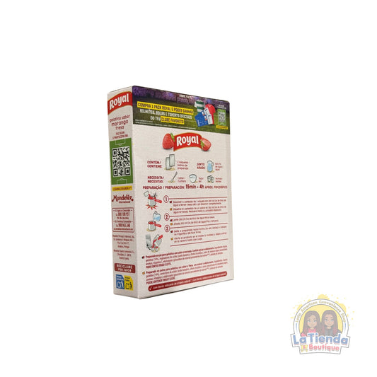 Royal Gelatina Fresa – Strawberry Flavored Jelly Powder 114g
