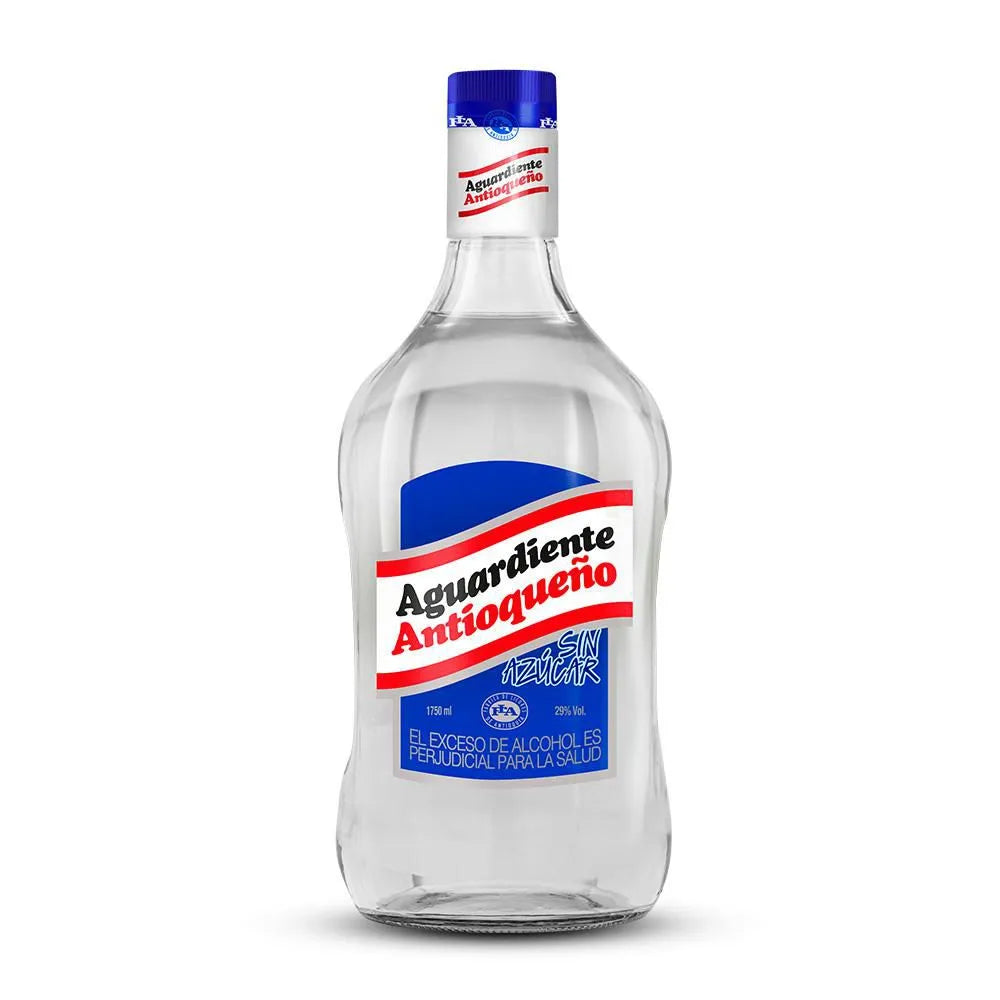 Aguardiente Antioqueño | Tapa azul sin azúcar | 1750ml