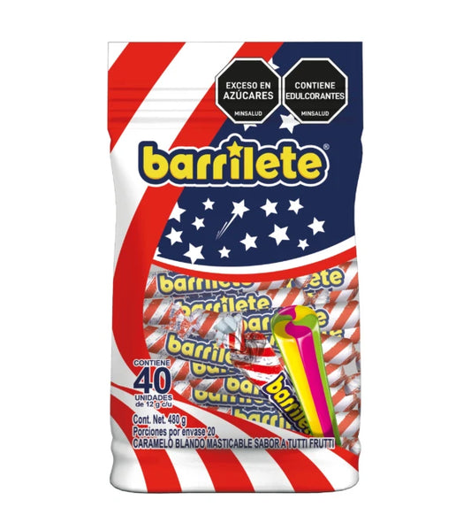 Colombian Barrilete | Chewy Candy Tutti Frutti | 40 Sticks