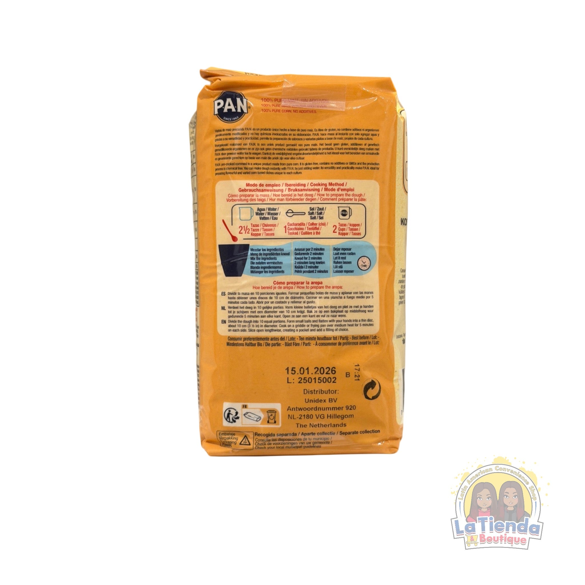 Harina PAN – Pre-Cooked Yellow Cornmeal 1 kg