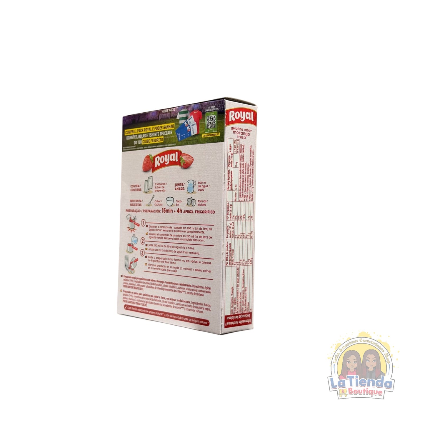 Royal Gelatina Fresa – Strawberry Flavored Jelly Powder 114g