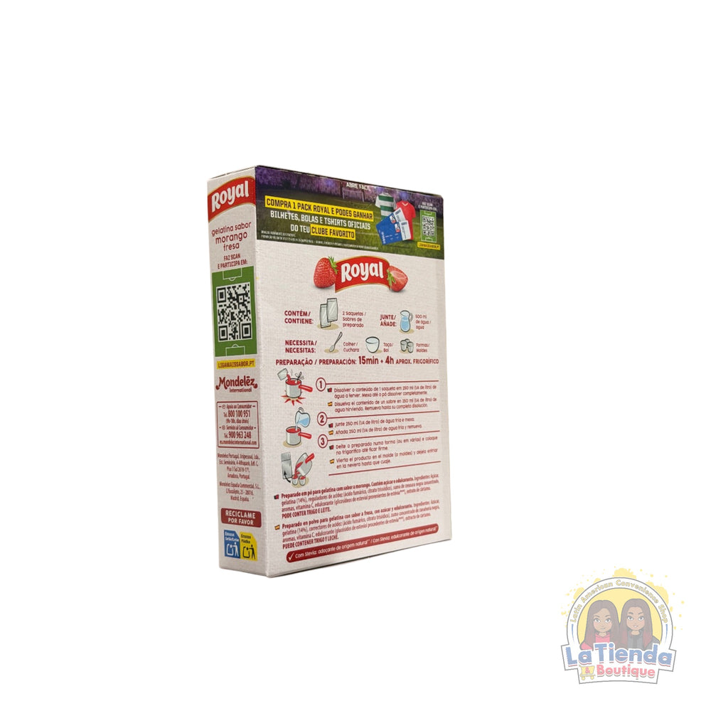 Royal Gelatina Fresa – Strawberry Flavored Jelly Powder 114g
