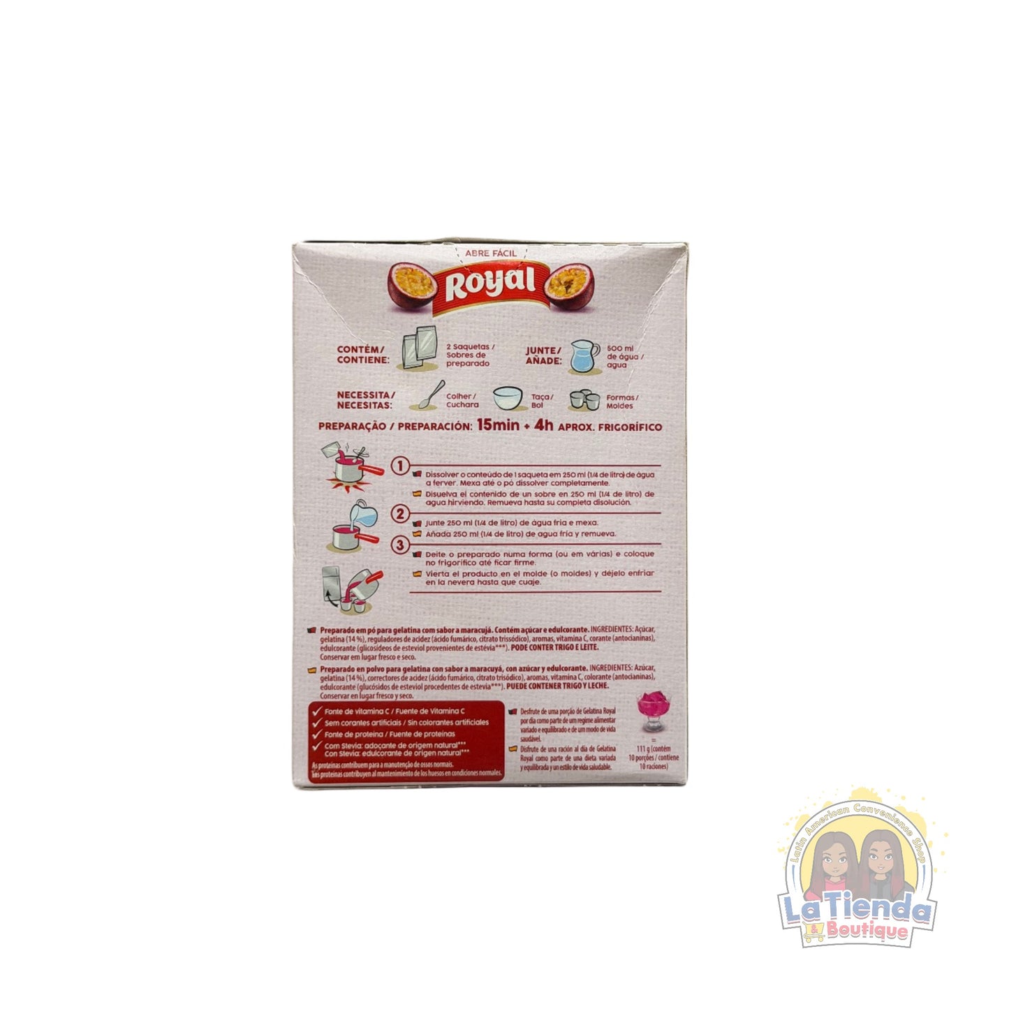 Passion Fruit Jelly Powder 114g - Royal Gelatina Maracuya