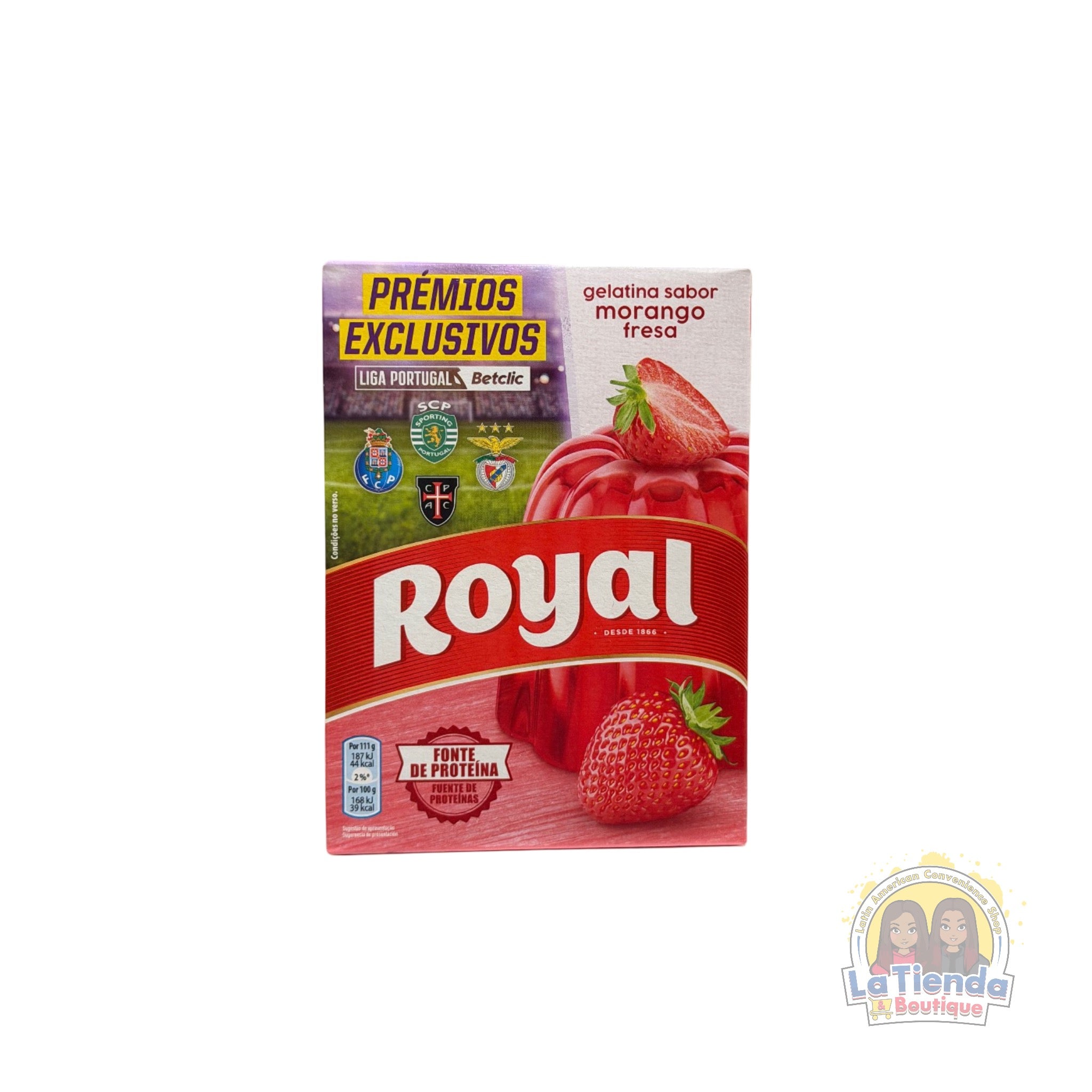 Royal Gelatina Fresa – Strawberry Flavored Jelly Powder 114g