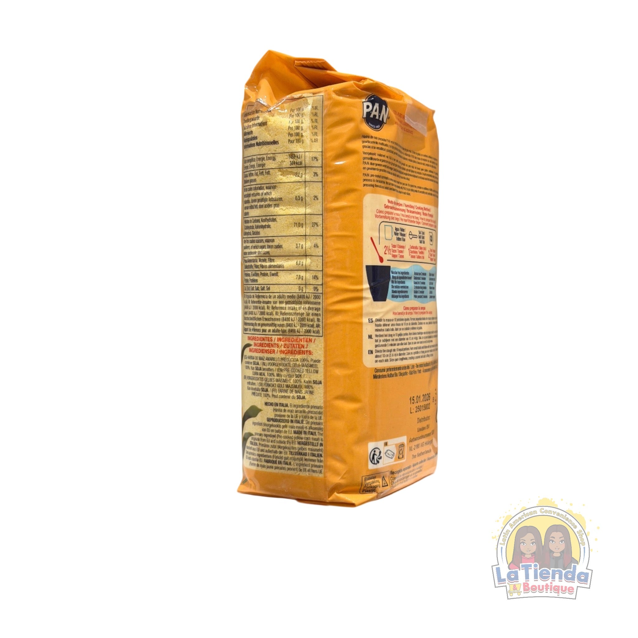 Harina PAN – Pre-Cooked Yellow Cornmeal 1 kg