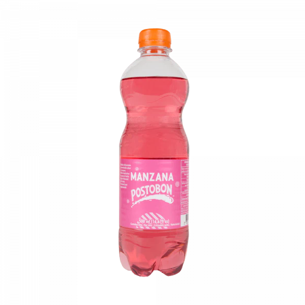 Postobón Manzana | Refresco gaseoso con sabor a manzana | 500 ml