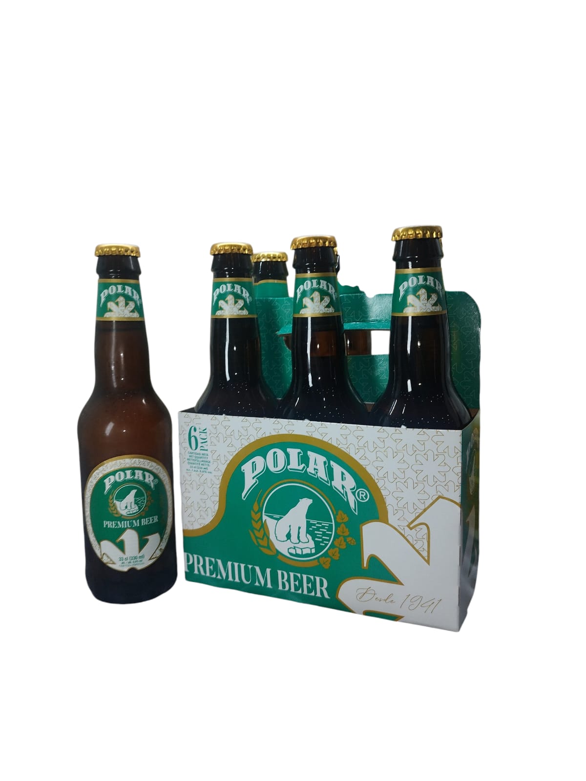 Cerveza Polar Six Pack | Venezuela Pilsner Más Grande | 6x330ml