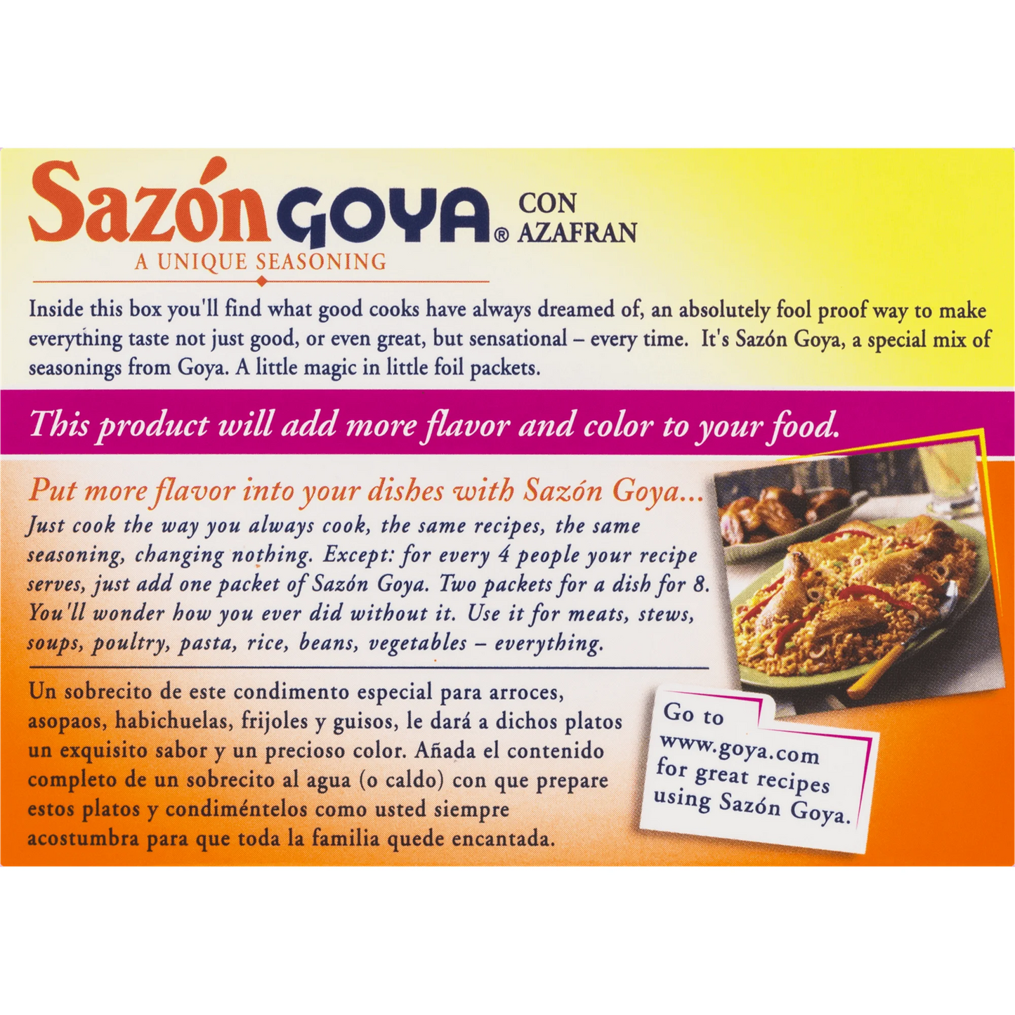 GOYA | Sazón con Azafrán